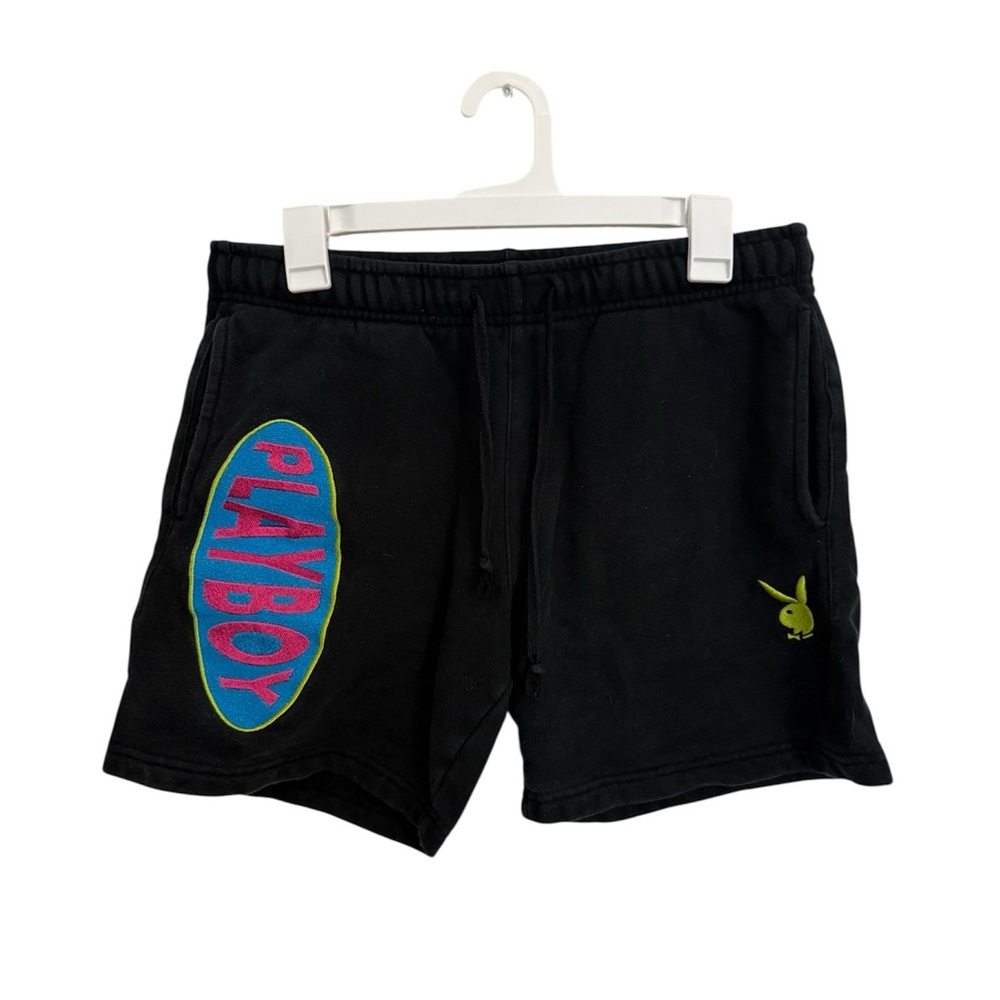 Black Playboy Logo Shorts